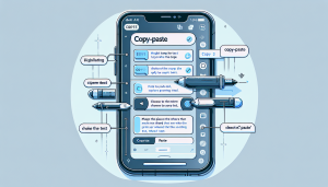 comment faire un copier-coller sur un portable
