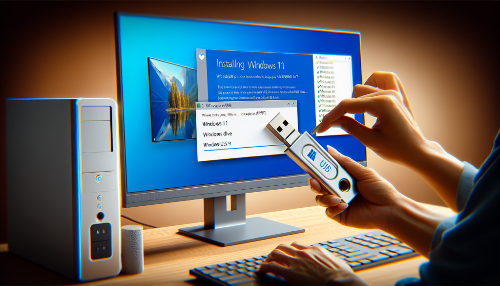 comment installer windows 11 avec une clé usb